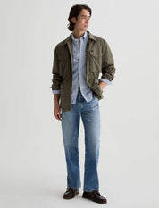 Dean Oxford Shirt Blue & White Stripe