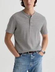 Bryce S/S Henley Heather Grey