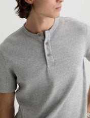 Bryce S/S Henley Heather Grey