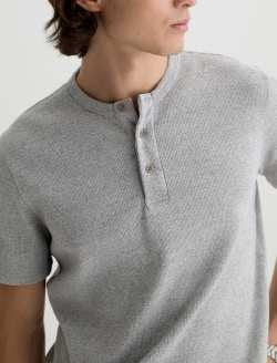 Bryce S/S Henley Heather Grey