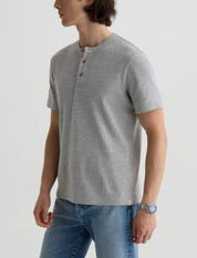 Bryce S/S Henley Heather Grey