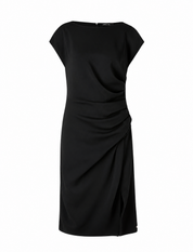 Wrap-Look Dress Black