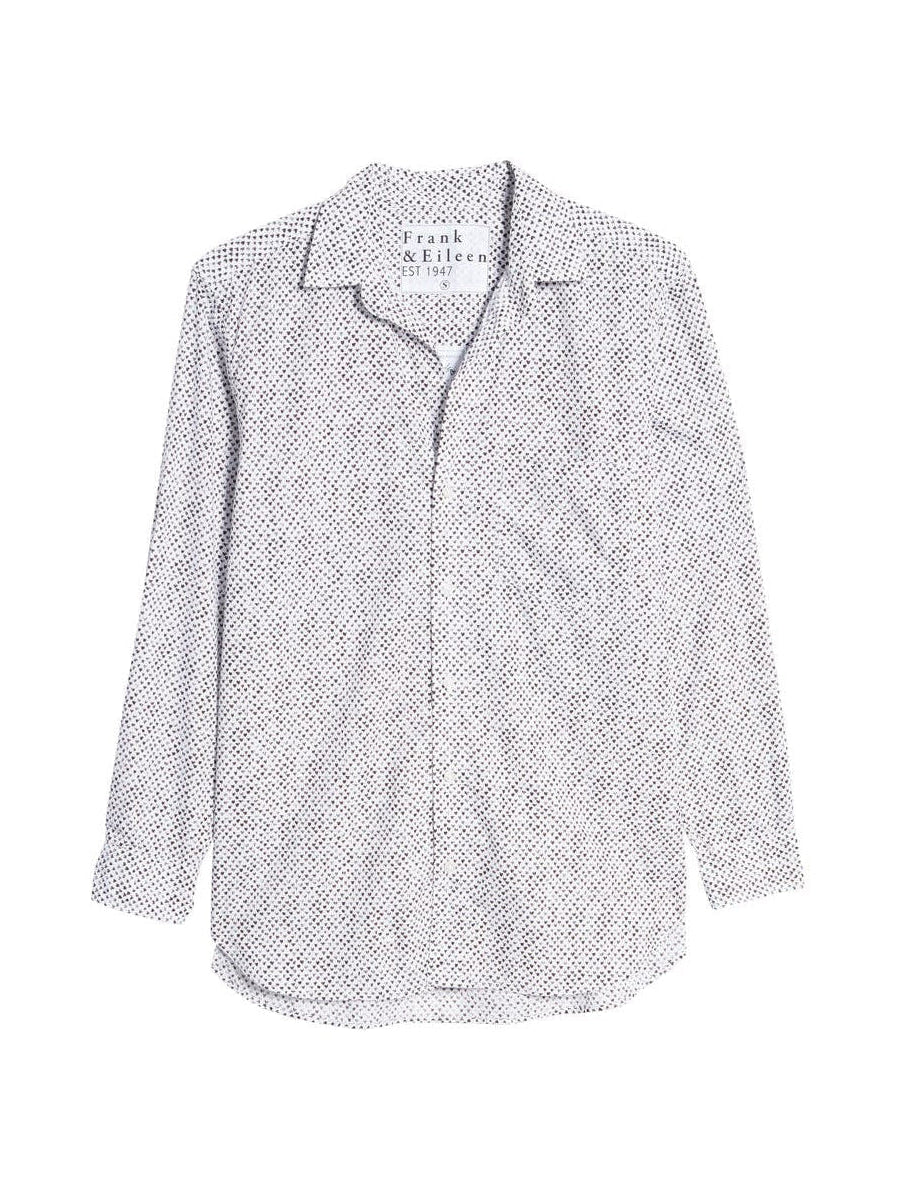Frank & Eileen Joedy Woven Button-Up Shirt Mini Black Hearts