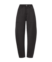 High Everyday Couture Qualify Black Curved Leg Pants Black