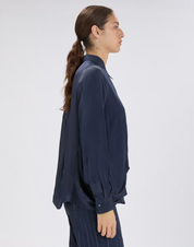 In Spring Navy Blue Twill Shirt
