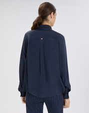 In Spring Navy Blue Twill Shirt