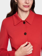 Textured Stretch Aurora Red Dress