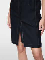 Denim-look dress