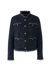 Vintage Indigo Tweed Jacket