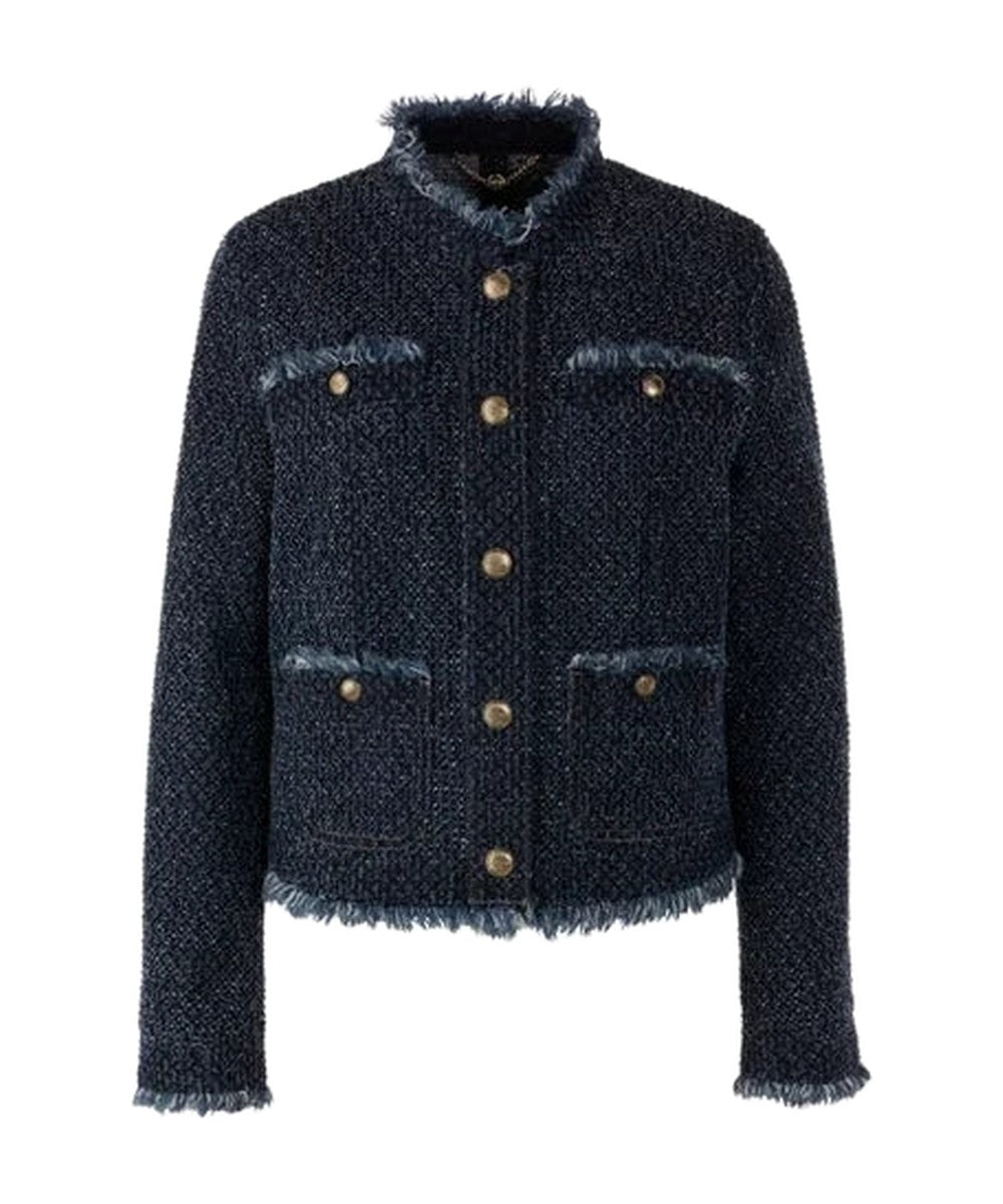 Marc Cain Vintage Indigo Tweed Jacket