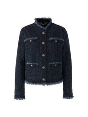 Vintage Indigo Tweed Jacket