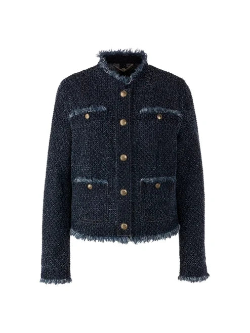 Vintage Indigo Tweed Jacket
