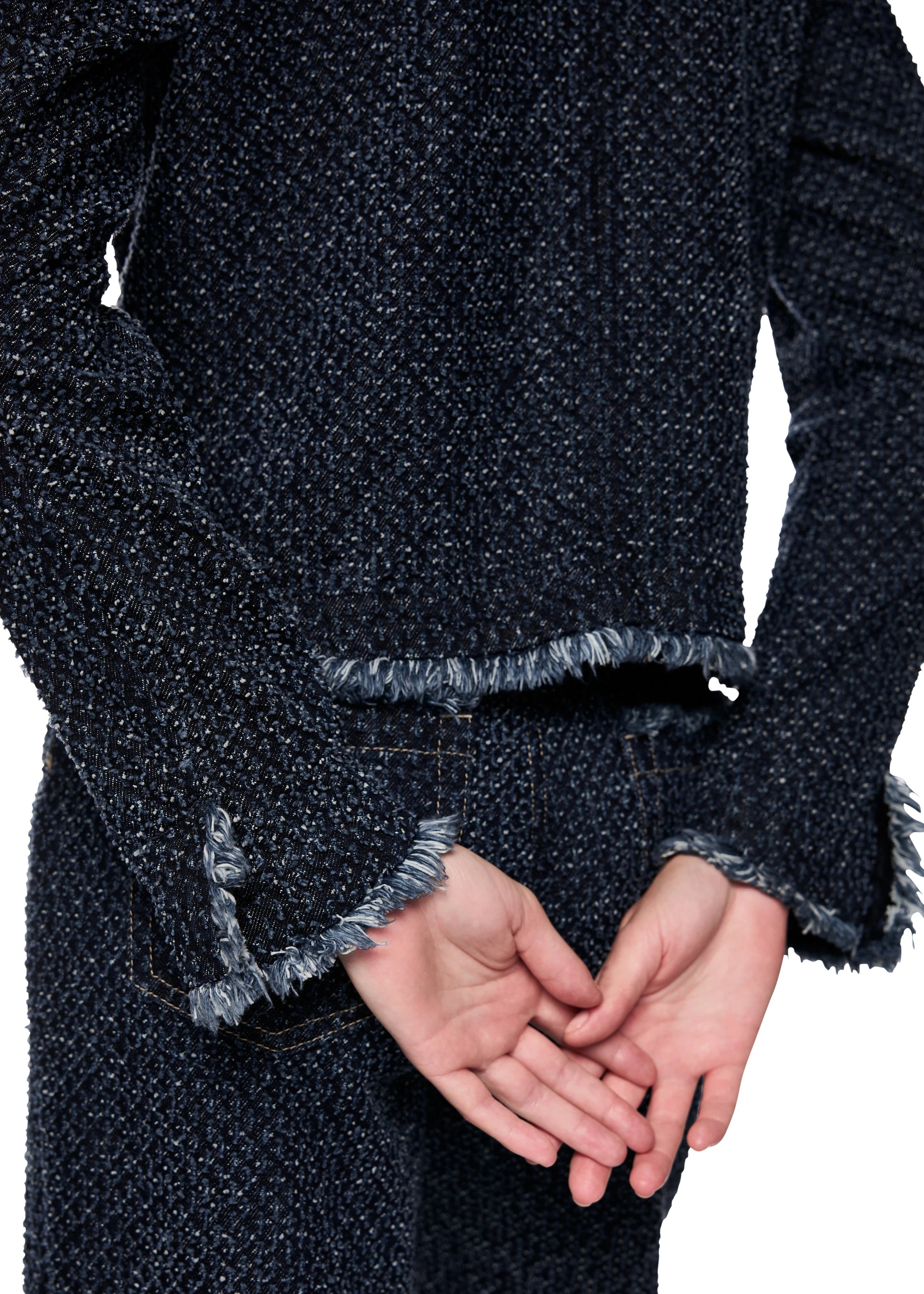 Vintage Indigo Tweed Jacket