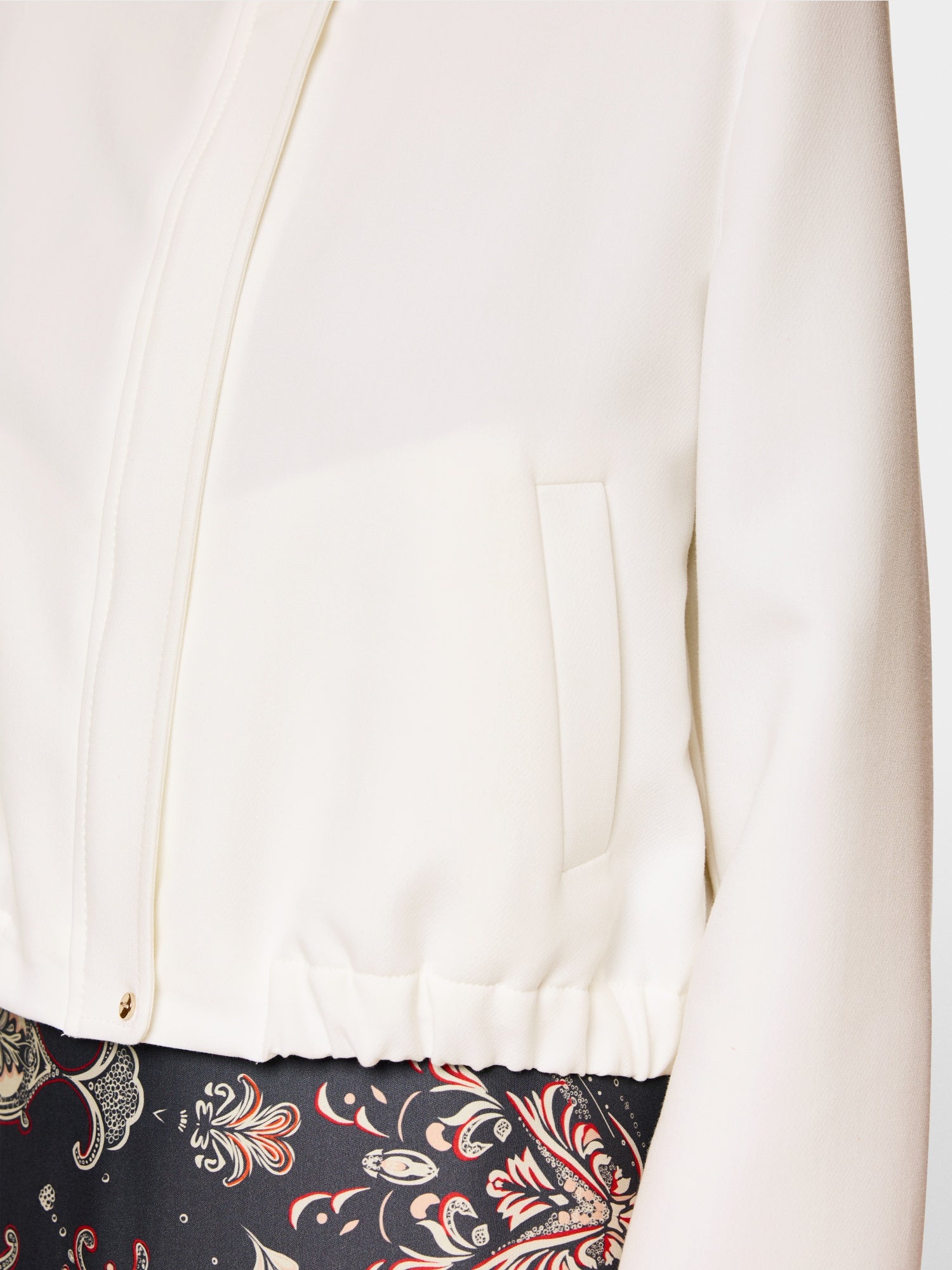 Off-White Jacket with Zip