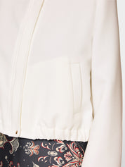 Off-White Jacket with Zip