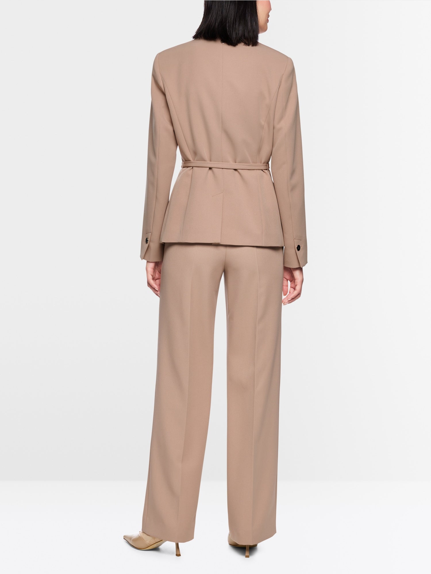 Warm Taupe New Belted Jacket