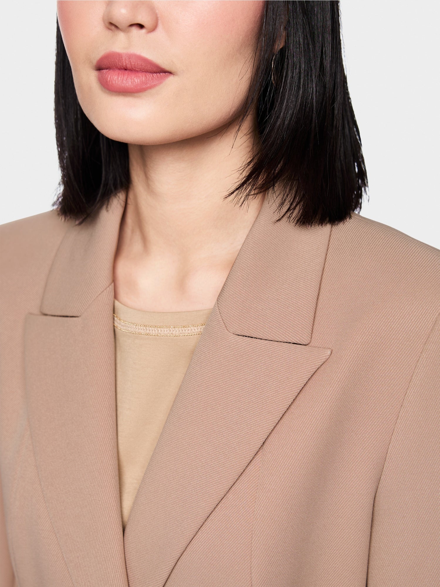 Warm Taupe New Belted Jacket