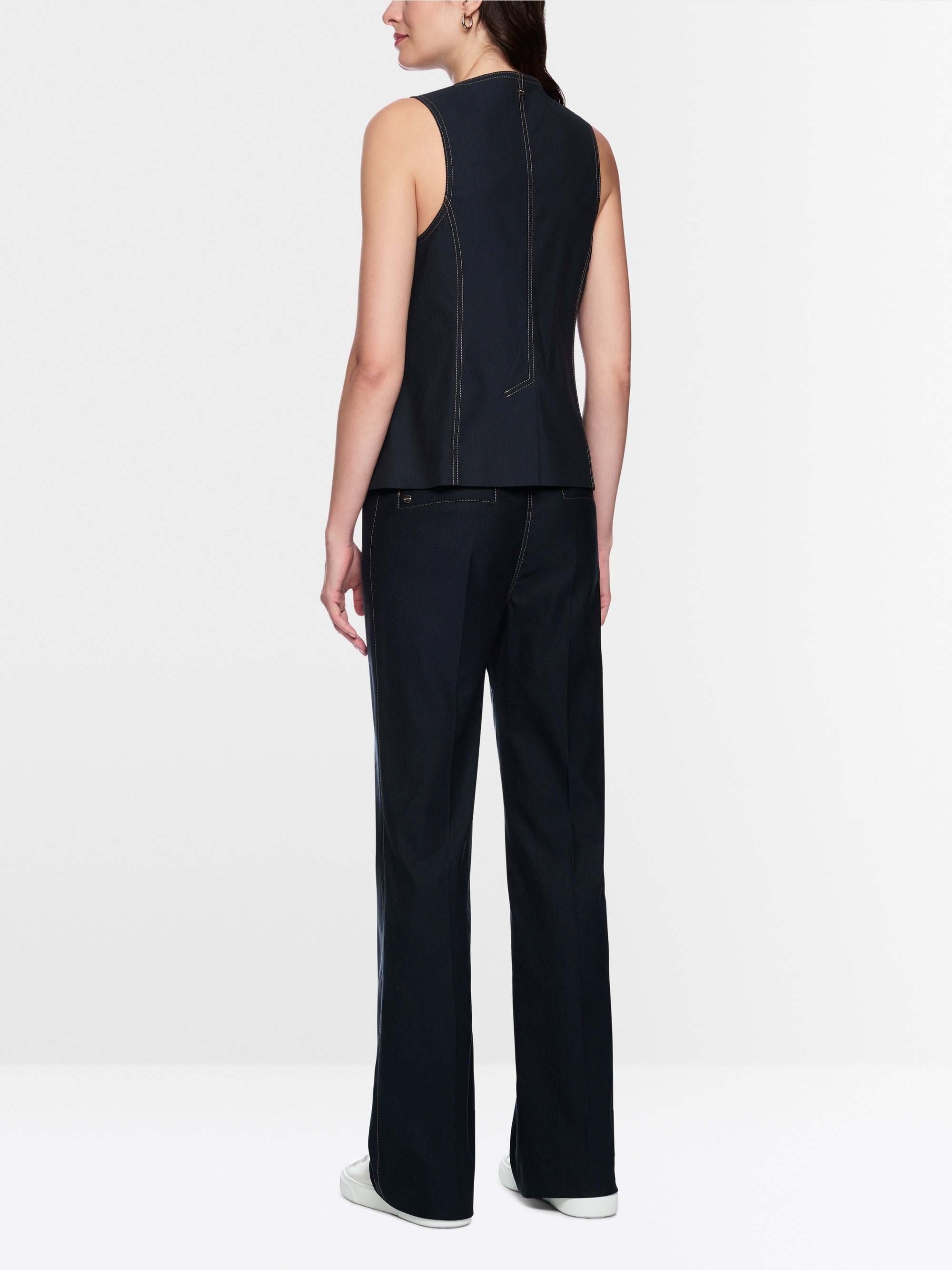 Denim-Look Waistcoat
