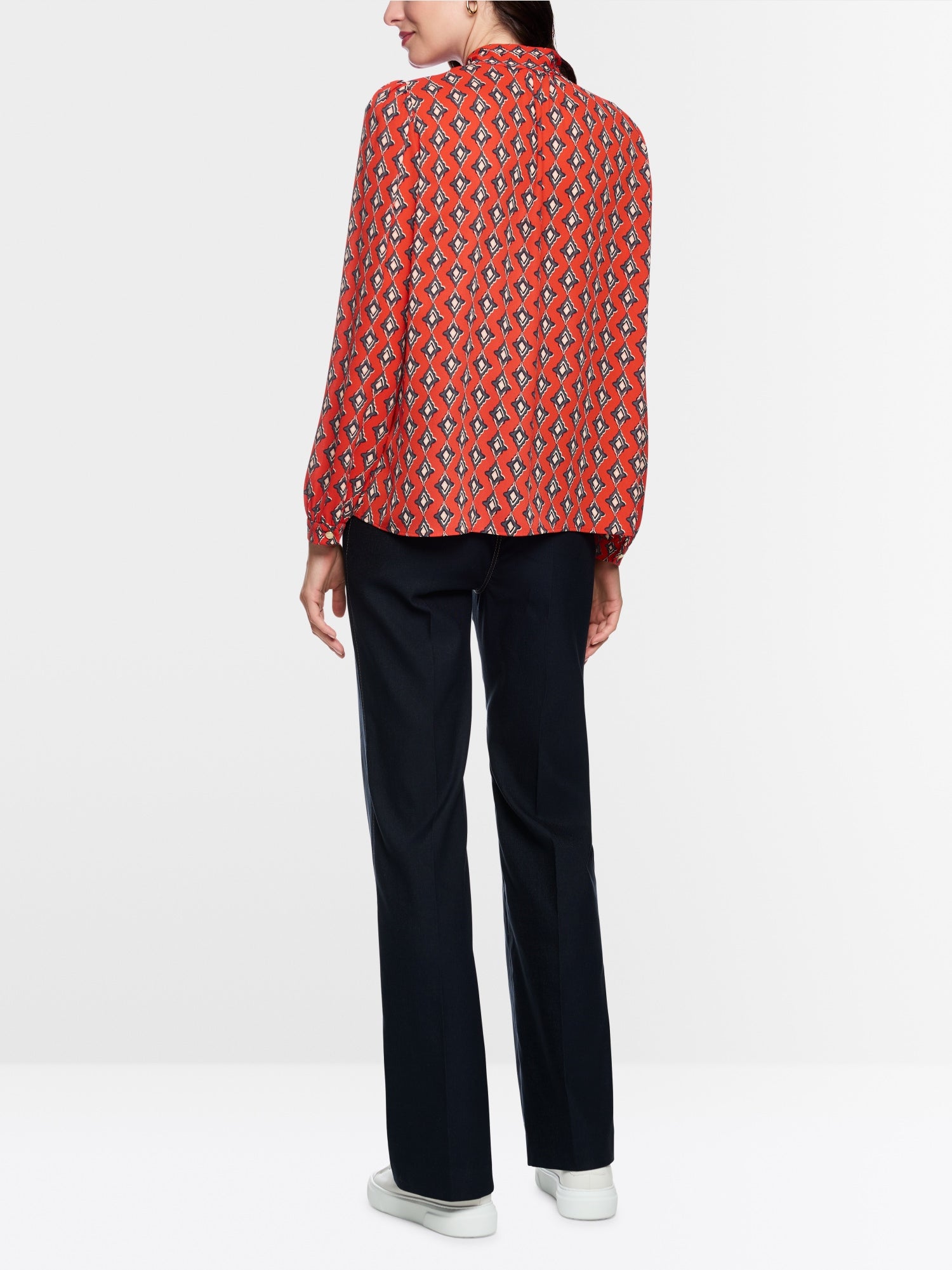 Aurora Red Print Blouse
