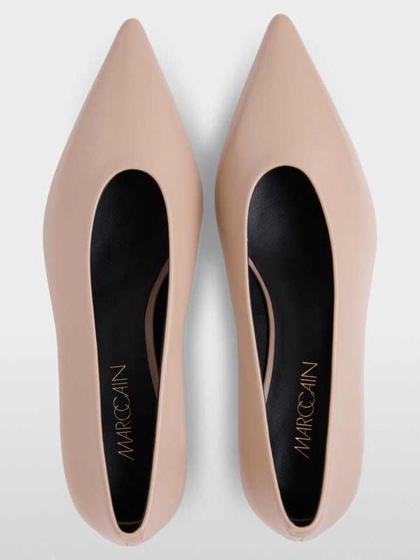 Elegant leather pumps Taupe