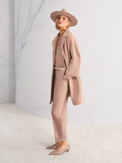 Elegant leather pumps Taupe