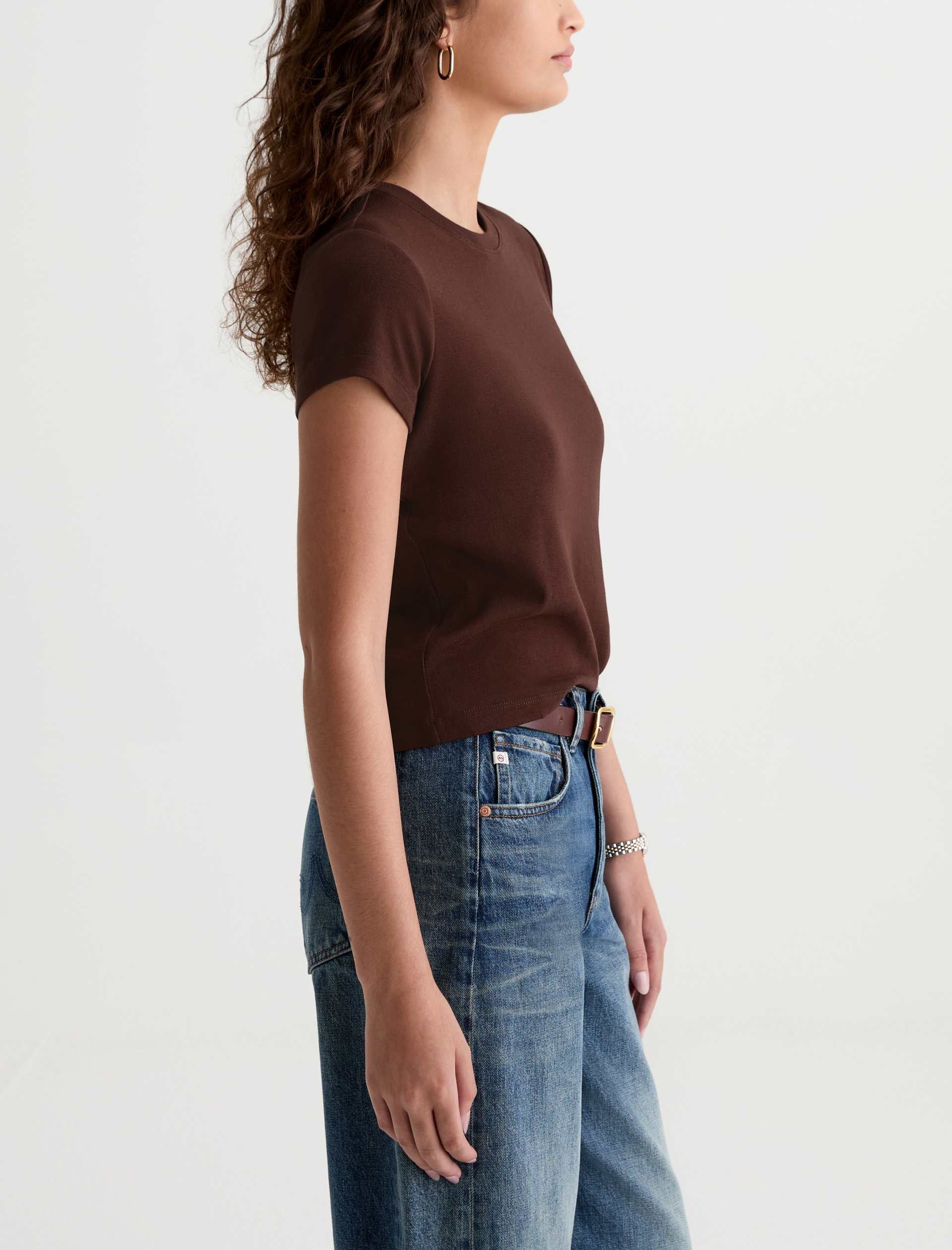 Sadie Crew Wood Brown