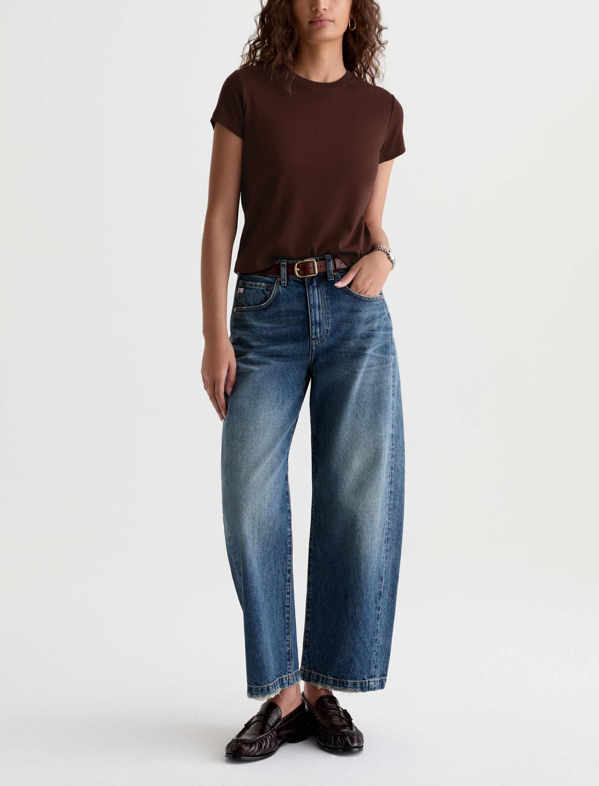 Sadie Crew Wood Brown