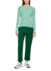 Bright Emerald New Slim-Fit Striped Shirt