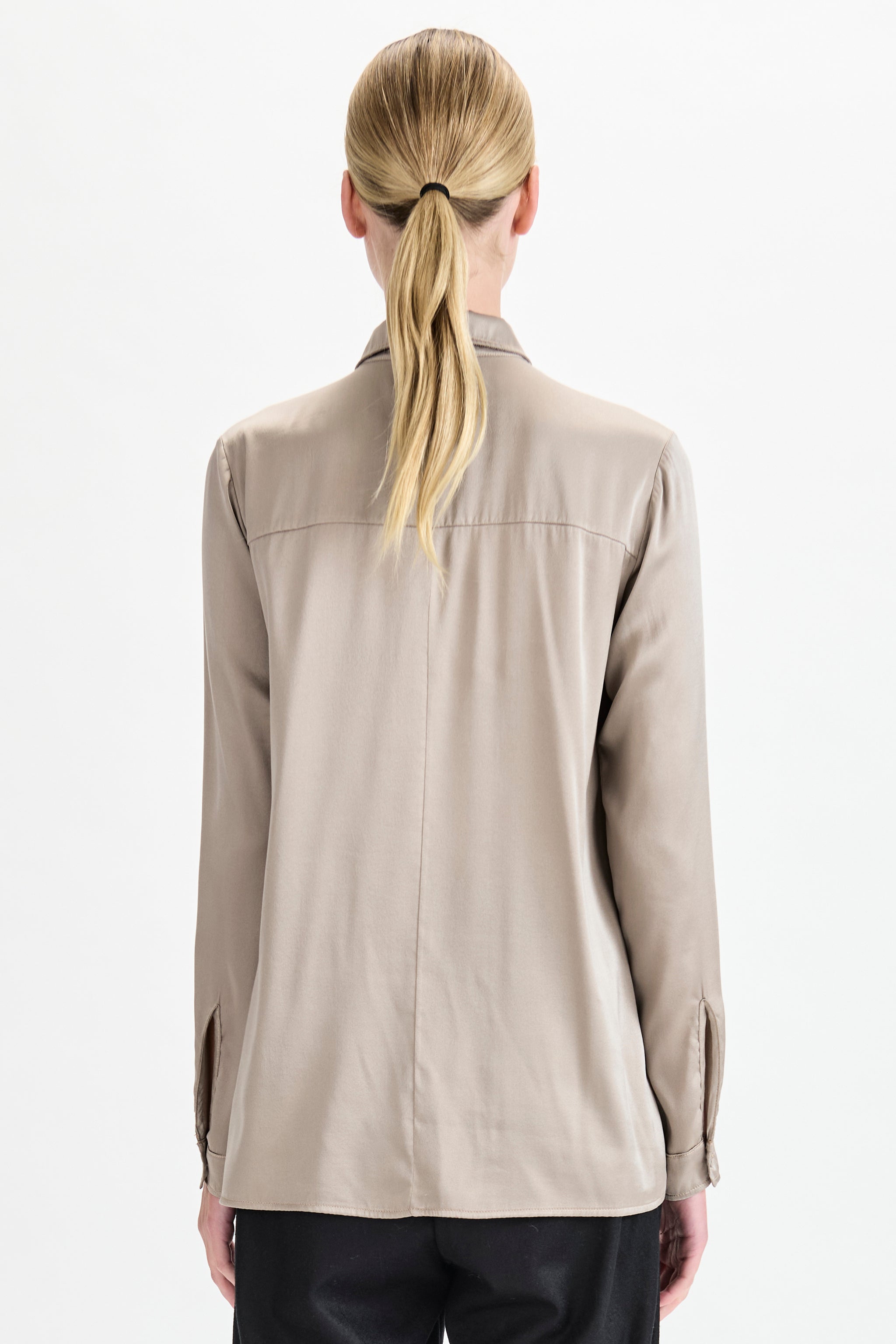 Classic Silk Satin Shirt