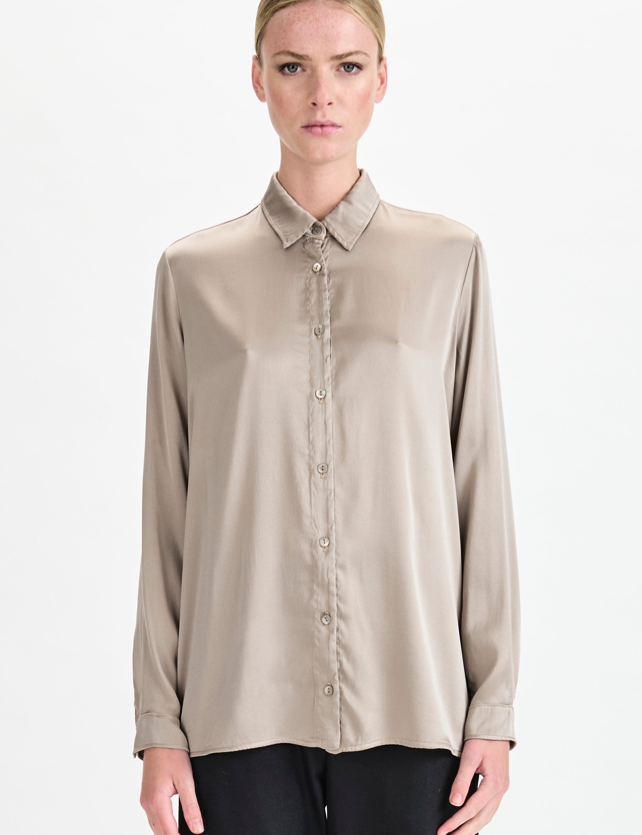 Classic Silk Satin Shirt