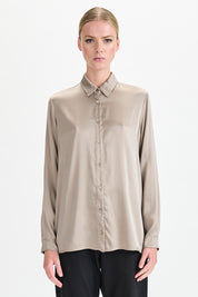 Classic Silk Satin Shirt
