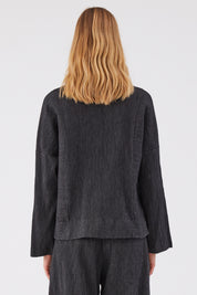 Stripe Jacket Black