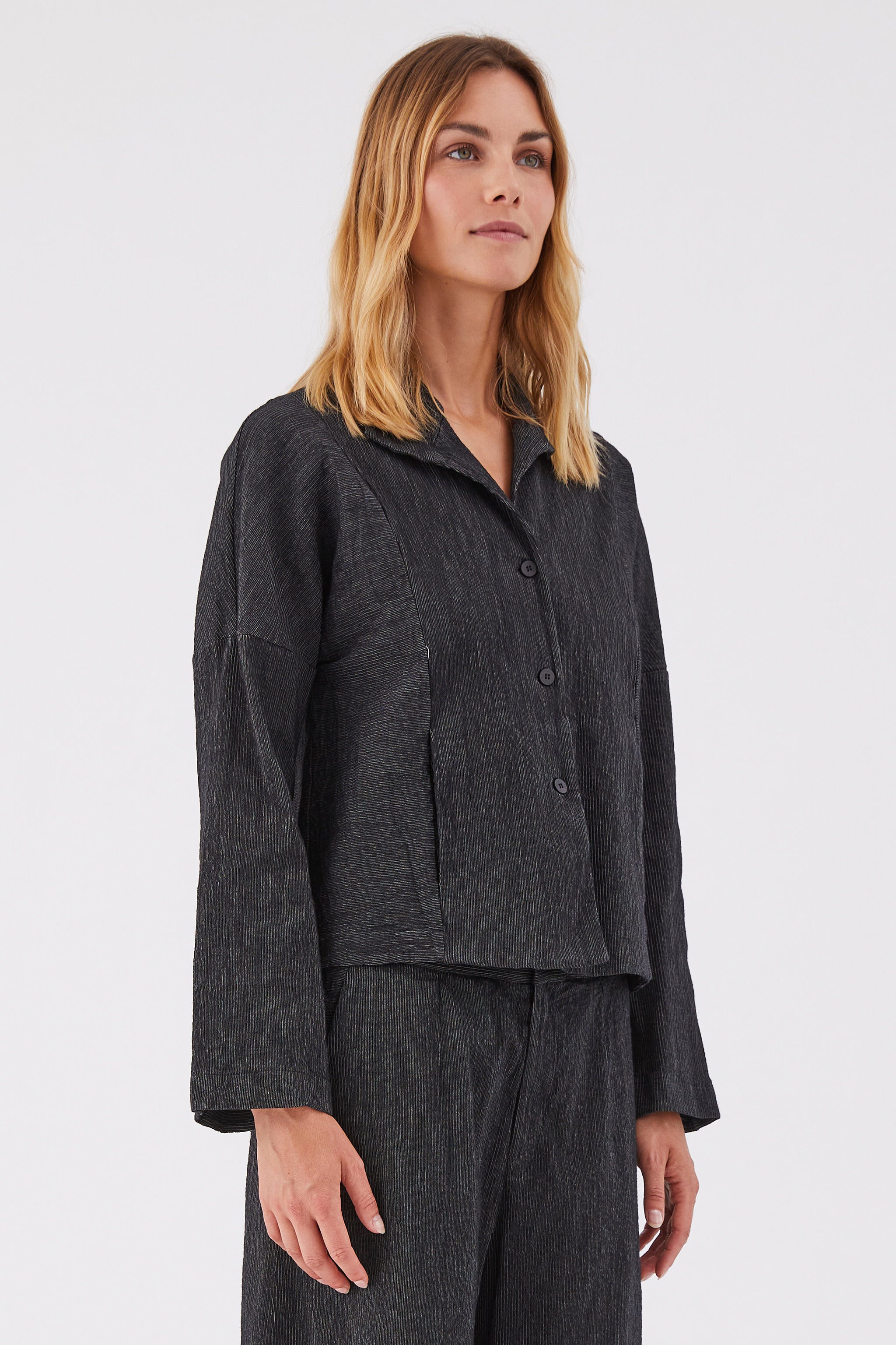 Stripe Jacket Black