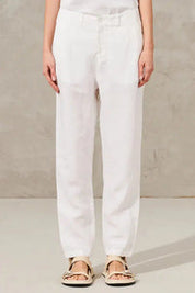 Linen slim pant