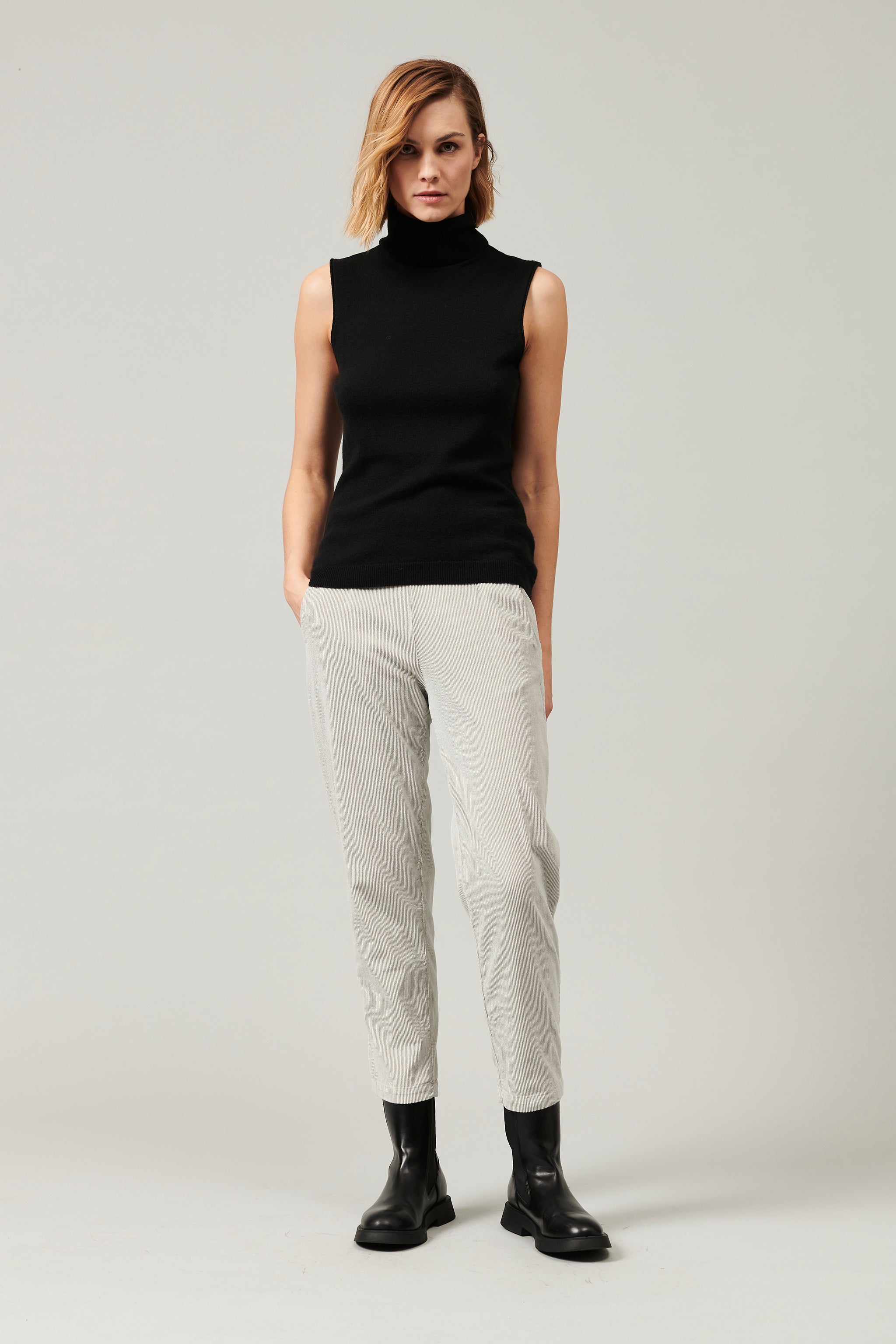 S/less turtleneck knit black