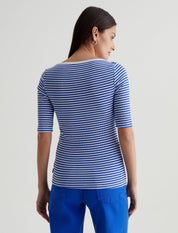 Connie Slim Short Sleeve Boat Neck T-Shirt