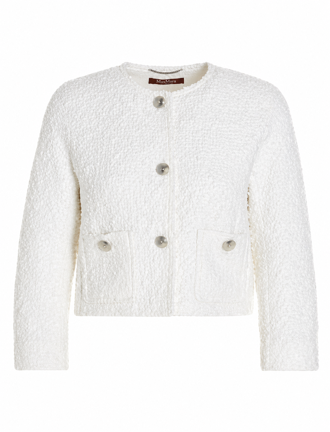 Etra Cotton Basket Weave Jacket White