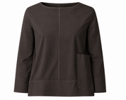 Tumis L/S Pocket Top Chocolate