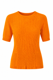 Bar Orange S/S Cotton Knit