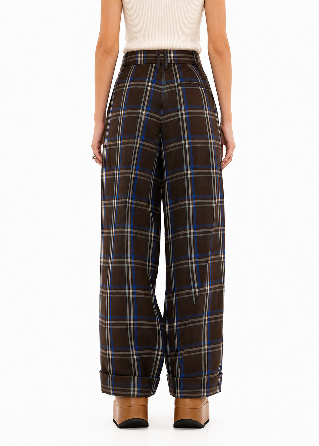 Laos Checked Twisted Pant