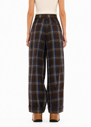 Laos Checked Twisted Pant