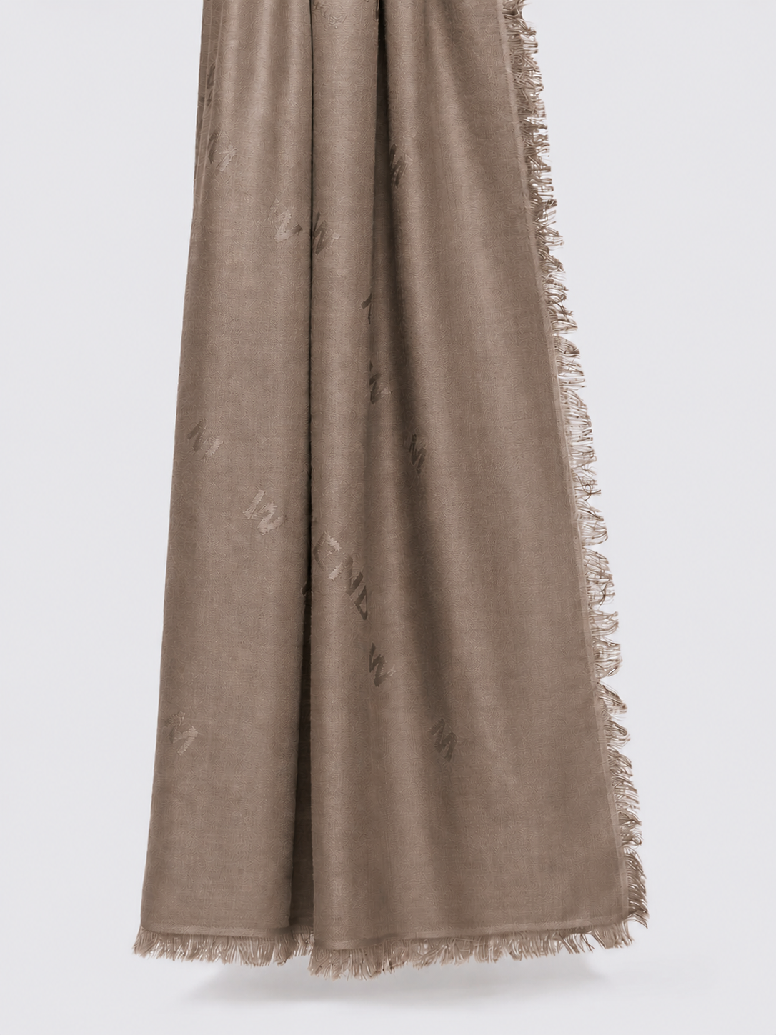 Cedro Jacquard Fringe Scarf Camel