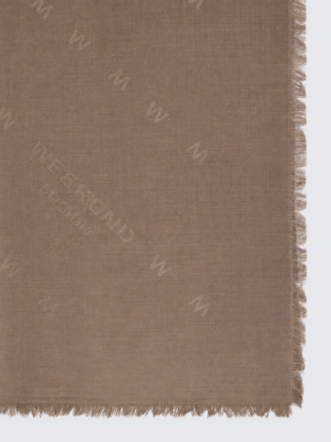Cedro Jacquard Fringe Scarf Camel