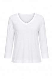 3/4 Sleeve T-shirt White
