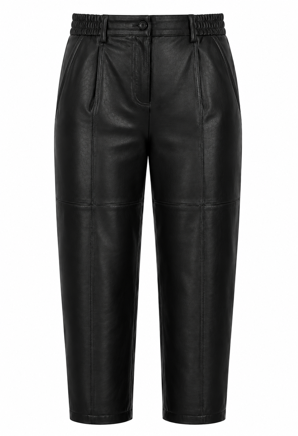 Ago casual leather pants black
