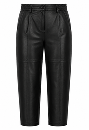 Ago casual leather pants black