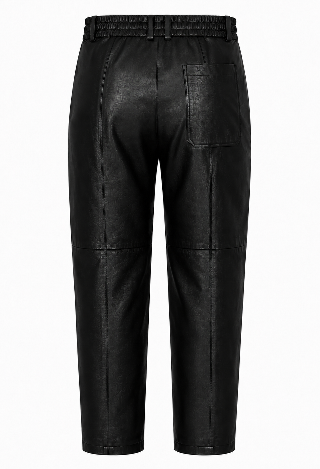 Ago casual leather pants black