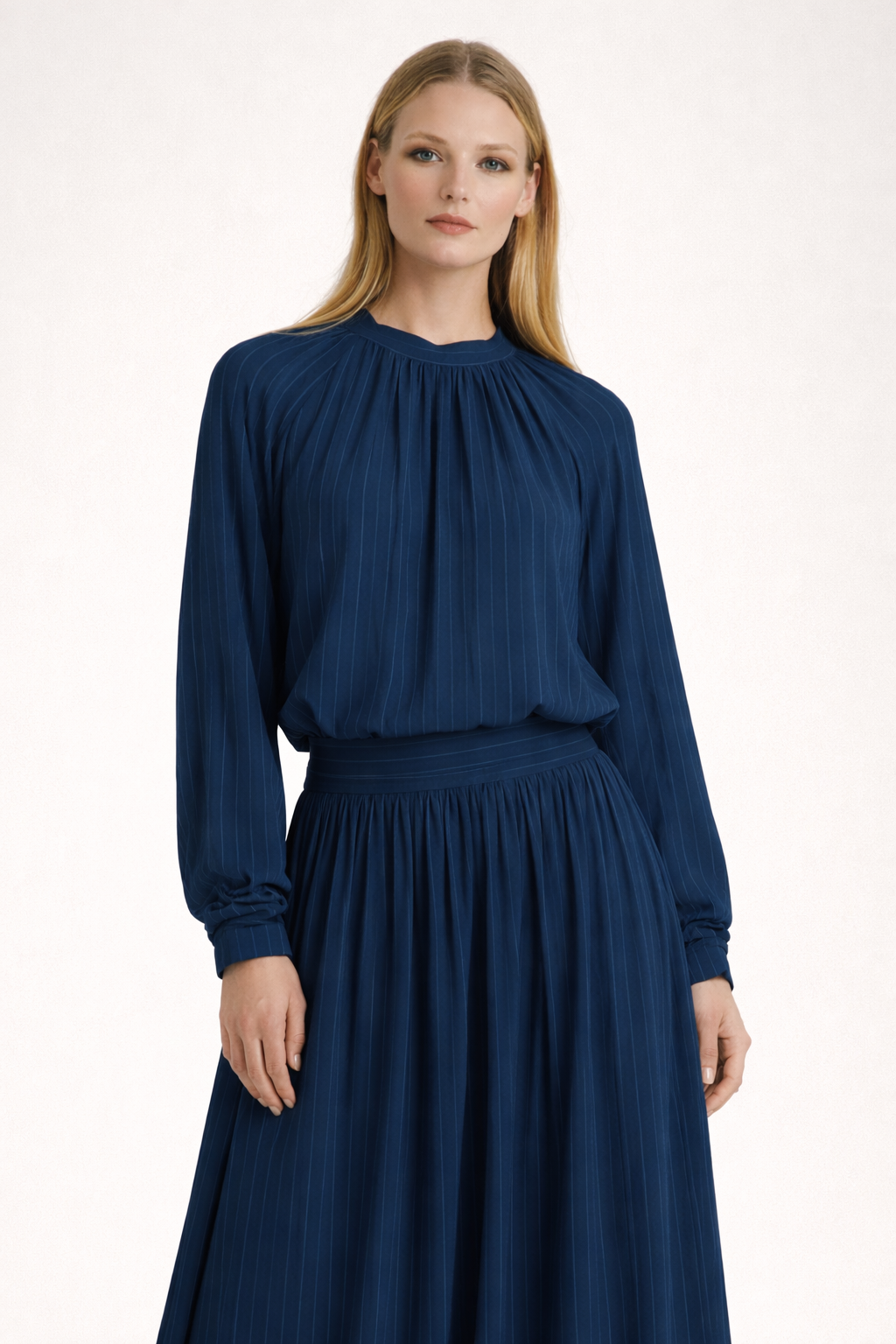 Garcia-Blouse-Ladder Lace Blue