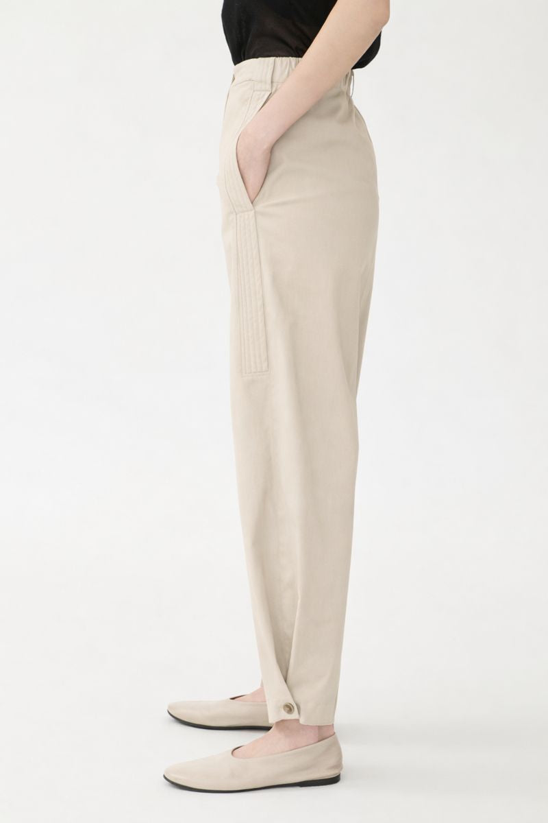 Jud Casual pants  with sporty quilted details.