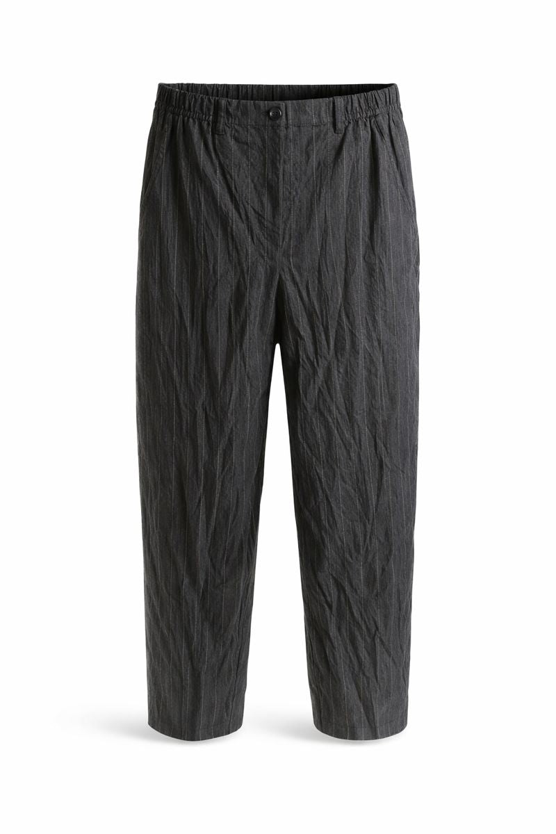 Space wide leg stripe trousers